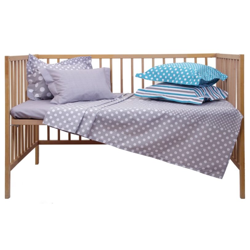 Σεντόνι Κούνιας 120x165 Baby Mix & Match 26 Γκρι - Image 2