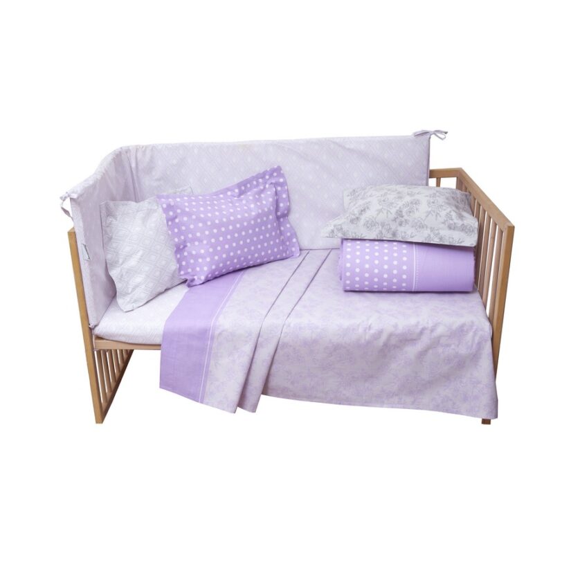 Σεντόνι Κούνιας 120x165 Baby Mix & Match 44 Λιλά - Image 2