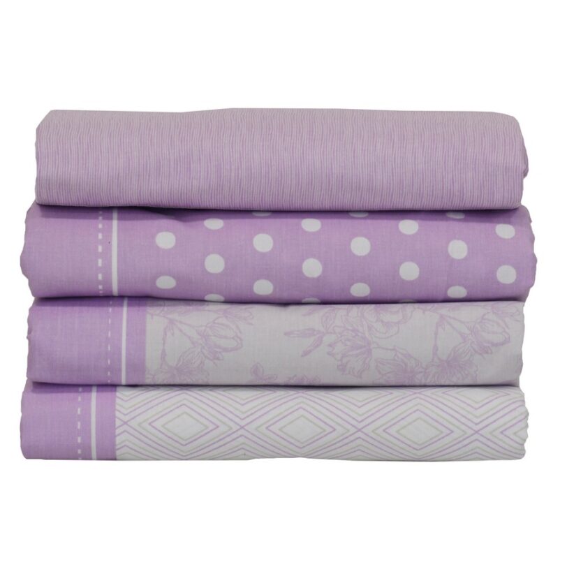Σεντόνι King Size 280x270 Mix & Match 45 Λιλά - Image 2