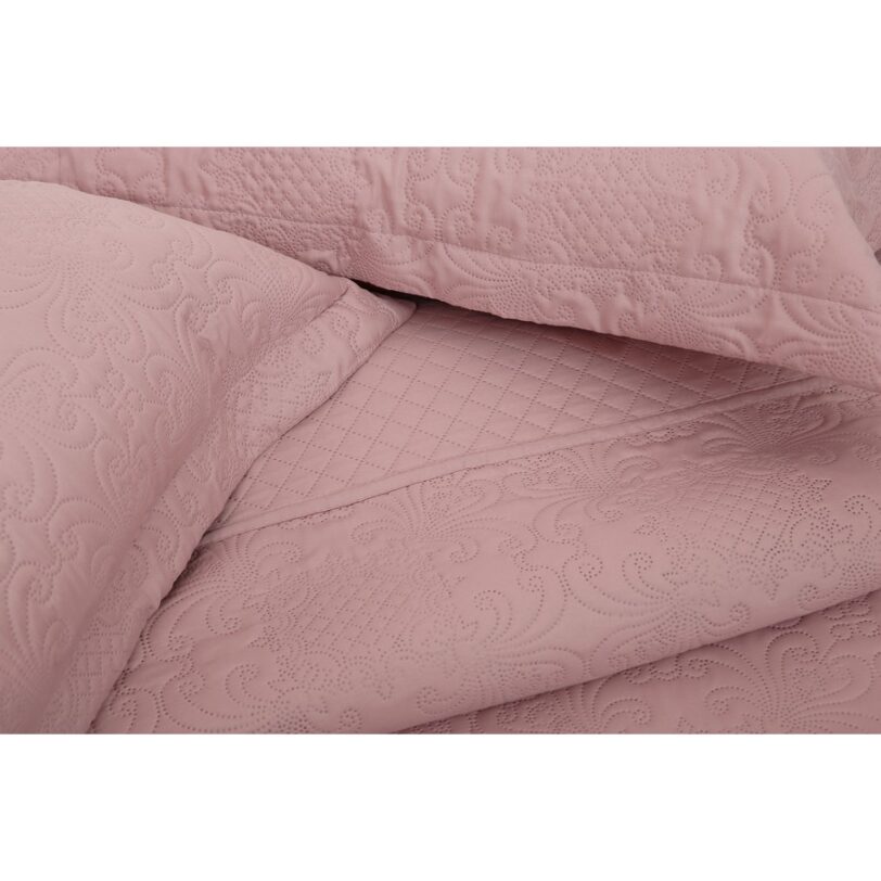 Σετ Κουβερτώριο Ημίδιπλο 160x240 Olivia Blush Pink - Image 2