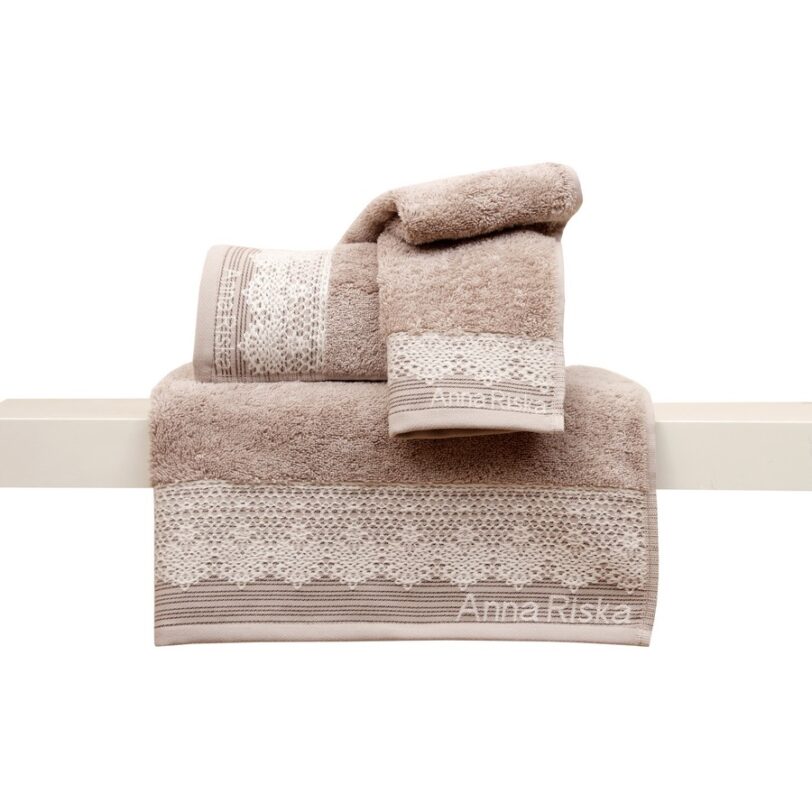 Σετ 3 Πετσέτες 30x50, 50x100, 70x140 Karla 2 Beige