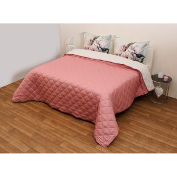 Κουβερτώριο Δίχρωμο Μονό 160x240 Microfiber Σάπιο Μήλο/Εκρού