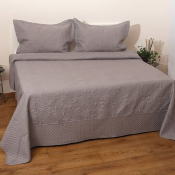 Σετ Κουβερτώριο King Size 240x260 Olivia Grey