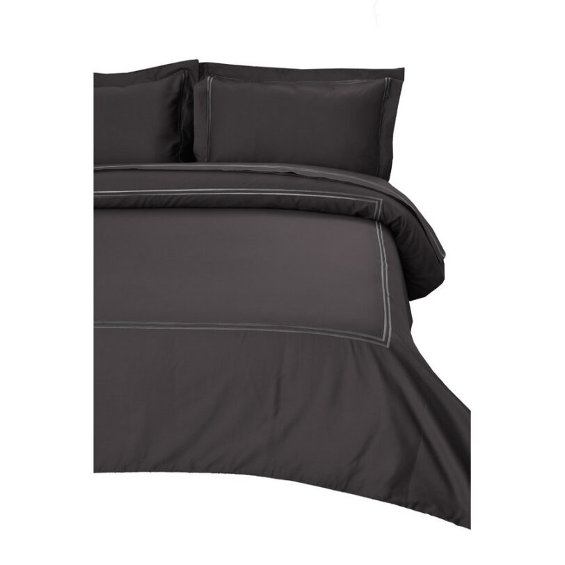Σετ Σεντόνια King Size 270x270 Satin Embroidered Classico 4-Anthracite