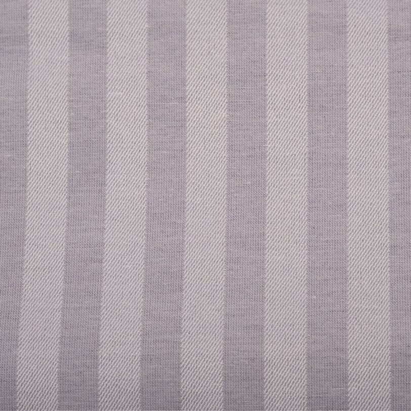 Σετ Σεντόνια Ημίδιπλα 180x270 Polycotton Σατέν ριγέ 850 Γκρι - Image 2