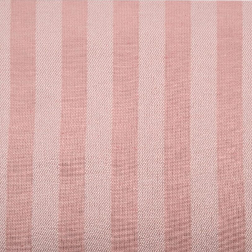 Σετ Σεντόνια Μονά 165x270 Polycotton Σατέν ριγέ 850 Ροζ - Image 2