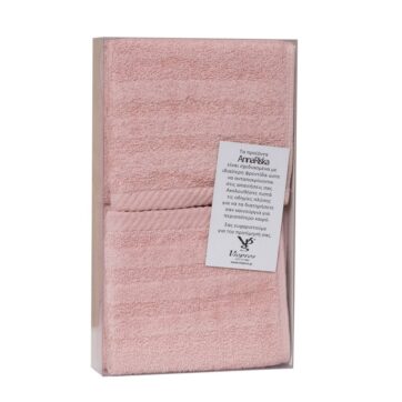 Σετ 3 Πετσέτες Χεριών 30x50 Συσκευασία Δώρου Spa 5 Blush Pink