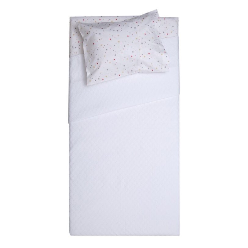 Κουβέρτα Polycotton Κούνιας 110x155 Δήλος Λευκό
