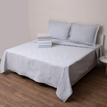 Κουβέρτα Polycotton Ημίδιπλη 170x260 Δήλος Γκρι