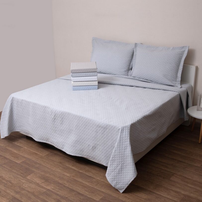 Κουβέρτα Polycotton Ημίδιπλη 170x260 Δήλος Γκρι