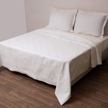 Κουβέρτα Polycotton Ημίδιπλη 170x260 Δήλος Εκρού
