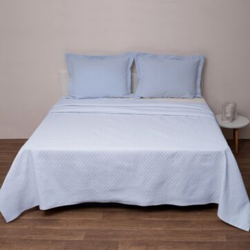 Κουβέρτα Polycotton Ημίδιπλη 170x260 Δήλος Σιέλ
