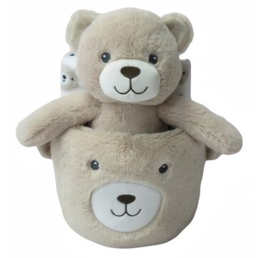 Σετ 3 τεμ Κουβέρτα Αγκαλιάς, Λούτρινο σε Καλαθάκι 710