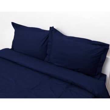 Σετ Πάπλωμα Υπέρδιπλο 220x240 Superb Percale Σκούρο Μπλε