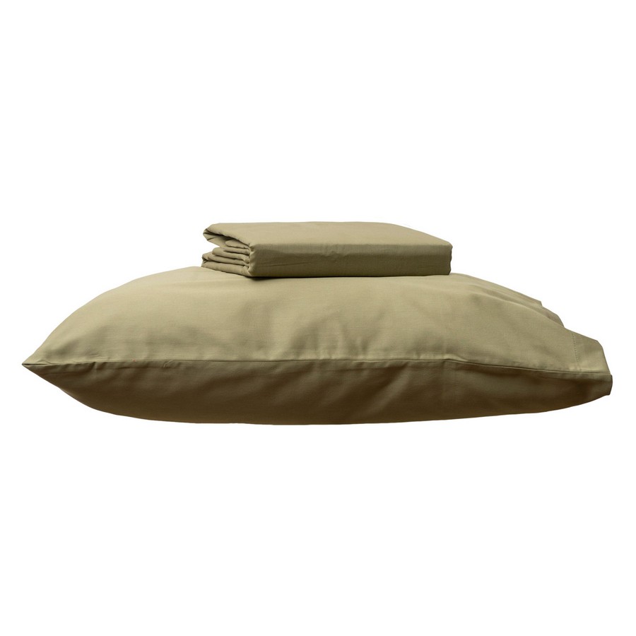 Σεντόνι Υπέρδιπλο Με Λάστιχο 160x200+25 Fashion 6 Khaki Green - Image 2