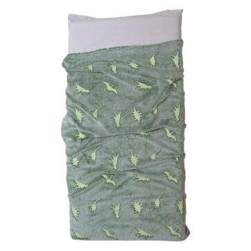 Κουβέρτα Φωσφοριζέ Flannel Fleece Μονή 150x200 Δεινόσαυρος