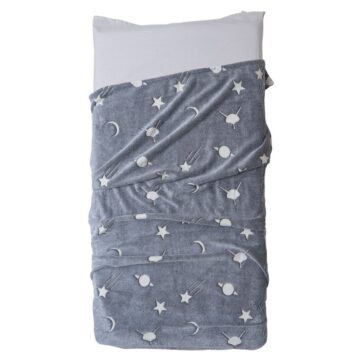 Κουβέρτα Φωσφοριζέ Flannel Fleece Αγκαλιάς 75x90 Αρίωνας