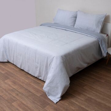 Σετ Σεντόνια King Size 270x290 2559 Γκρι Φανέλλα